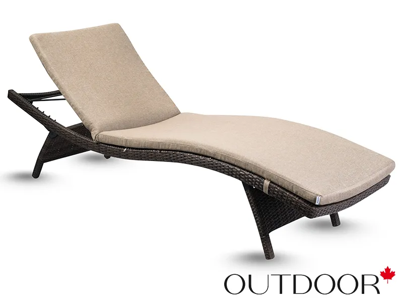 Шезлонг из ротанга OUTDOOR Палермо, коричневый