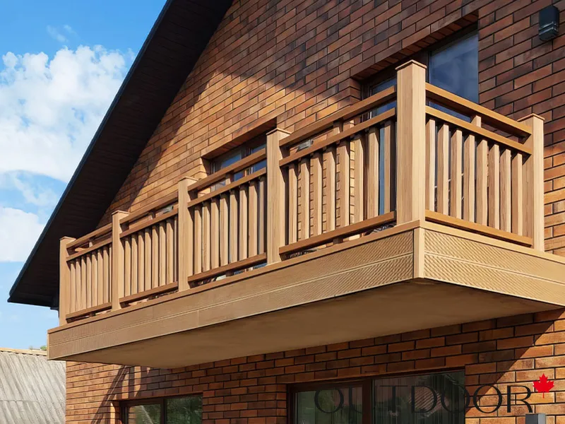 Ограждение из ДПК Outdoor "Классик плюс" 1000*1000 мм. 3D STORM дуб