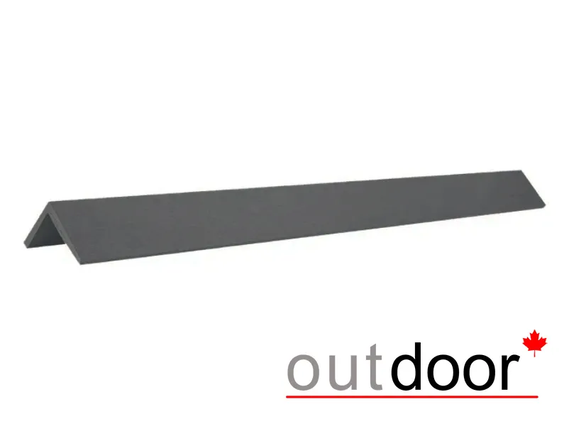 Угол завершающий ДПК Outdoor 50*50*3000 мм. графит микс
