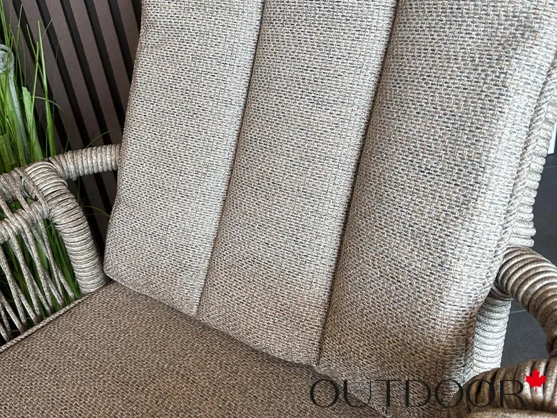 Комплект мебели из ротанга OUTDOOR Прованс (стол, 4 стула), узкое плетение, капучино