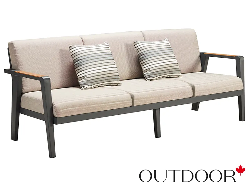 Комплект мебели OUTDOOR Орлеан (3-местный диван, 2 кресла, кофейный стол), песочный