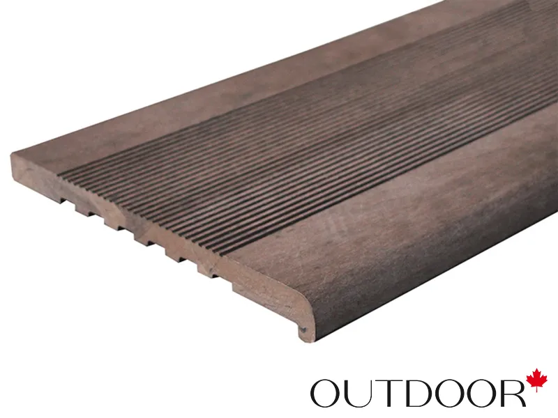 Ступень ДПК Outdoor 348*23*3000 мм полнотелая коричневая микс