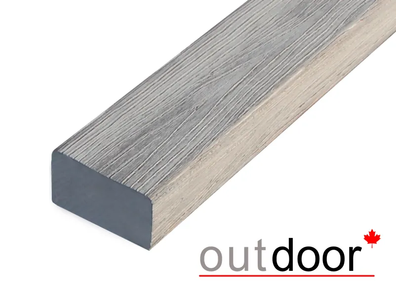 Универсальный профиль ДПК Outdoor 57*32*4000 мм. полнотелый STORM серый микс