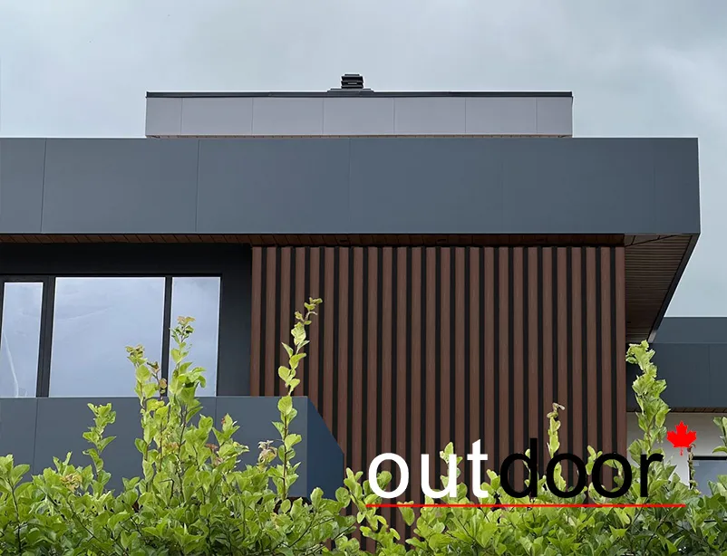 Универсальный профиль ДПК Outdoor 80*20*4000 мм. полнотелый STORM коричневый микс