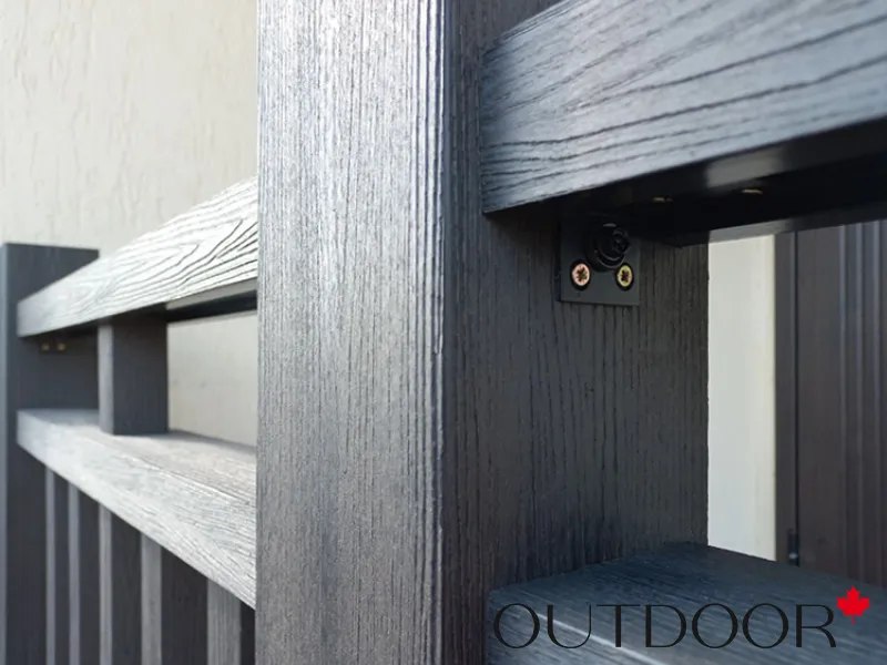 Ограждение из ДПК Outdoor "Классик плюс" 1000*1000 мм. 3D STORM BLACK