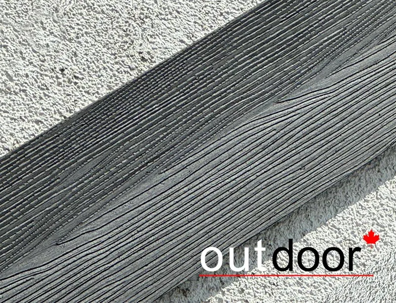 Доска ДПК Outdoor 130*9*4000 мм. полнотелая STORM BLACK черная омбре