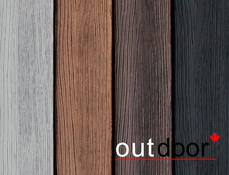 Универсальный профиль ДПК Outdoor 57*32*4000 мм. полнотелый STORM серый микс