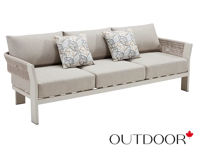 Комплект мебели OUTDOOR Женева (3-местный диван, 2 кресла, кофейный стол), шампань