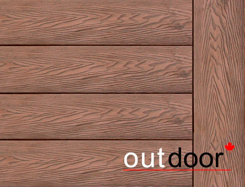 Террасная доска ДПК Outdoor 3D 150*25*4000 мм. завершающая HAVANA/ARIZONA BROWN коричневая микс