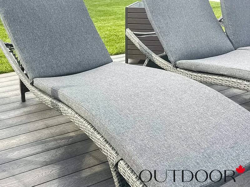 Шезлонг из ротанга OUTDOOR Палермо, графит
