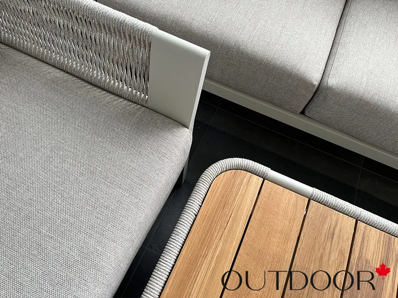 Комплект мебели OUTDOOR Женева (3-местный диван, 2 кресла, кофейный стол), шампань