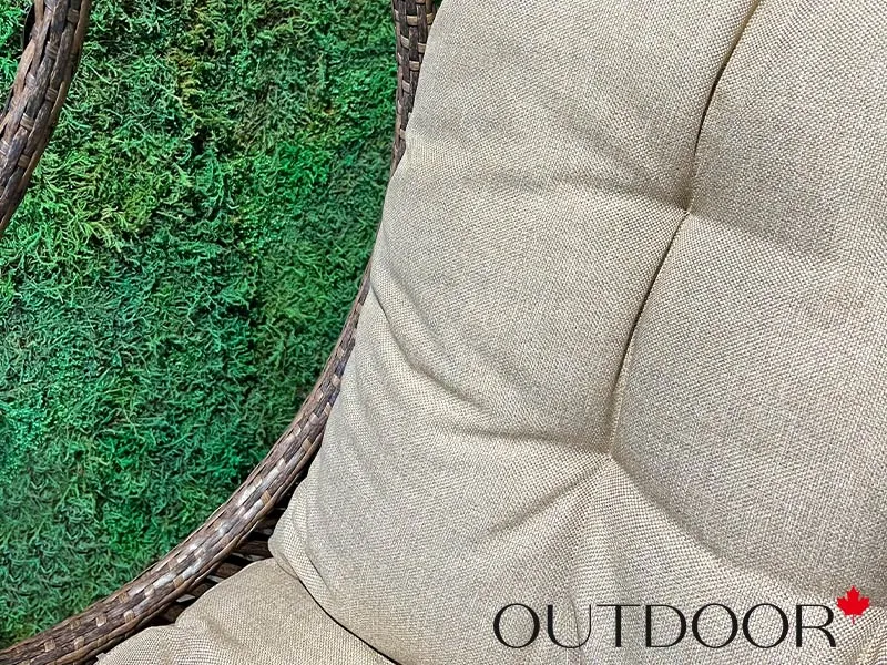 Подвесное кресло "кокон" из ротанга OUTDOOR Сорренто, коричневое