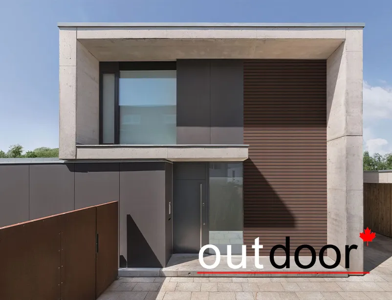 Универсальный профиль ДПК Outdoor 80*20*4000 мм. полнотелый STORM коричневый микс