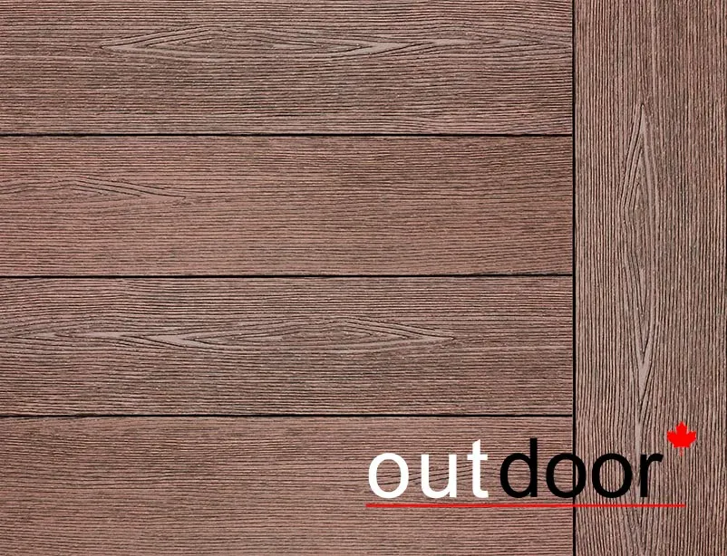 Террасная доска ДПК Outdoor 3D 150*25*4000 мм завершающая STORM/OCEAN BROWN коричневая микс