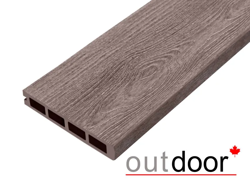 Террасная доска ДПК Outdoor 3D 150*25*4000 мм. завершающая NEVADA/CALIFORNIA BROWN коричневая микс