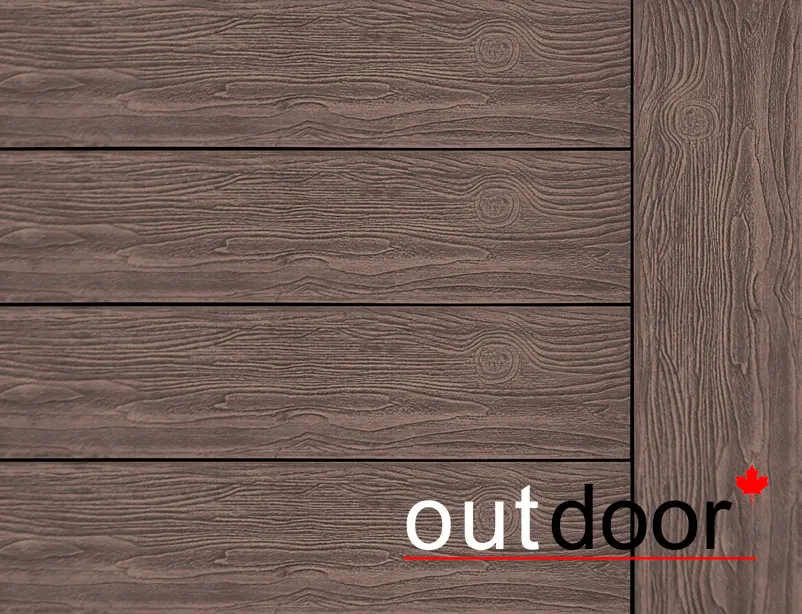 Террасная доска ДПК Outdoor 3D 150*25*4000 мм. завершающая NEVADA/CALIFORNIA BROWN коричневая микс