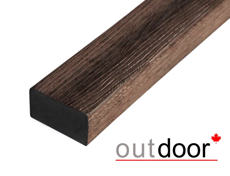 Универсальный профиль ДПК Outdoor 57*32*4000 мм. полнотелый STORM коричневый микс