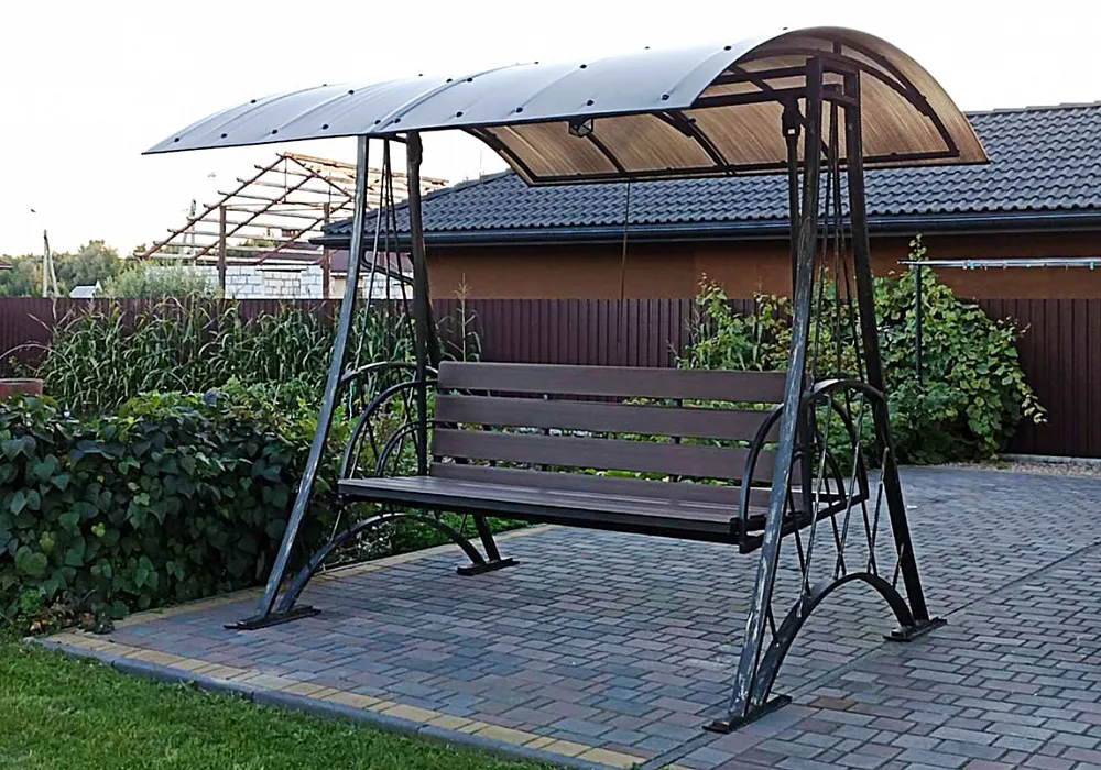 Садовые качели из доски ДПК Садовые качели из доски ДПК