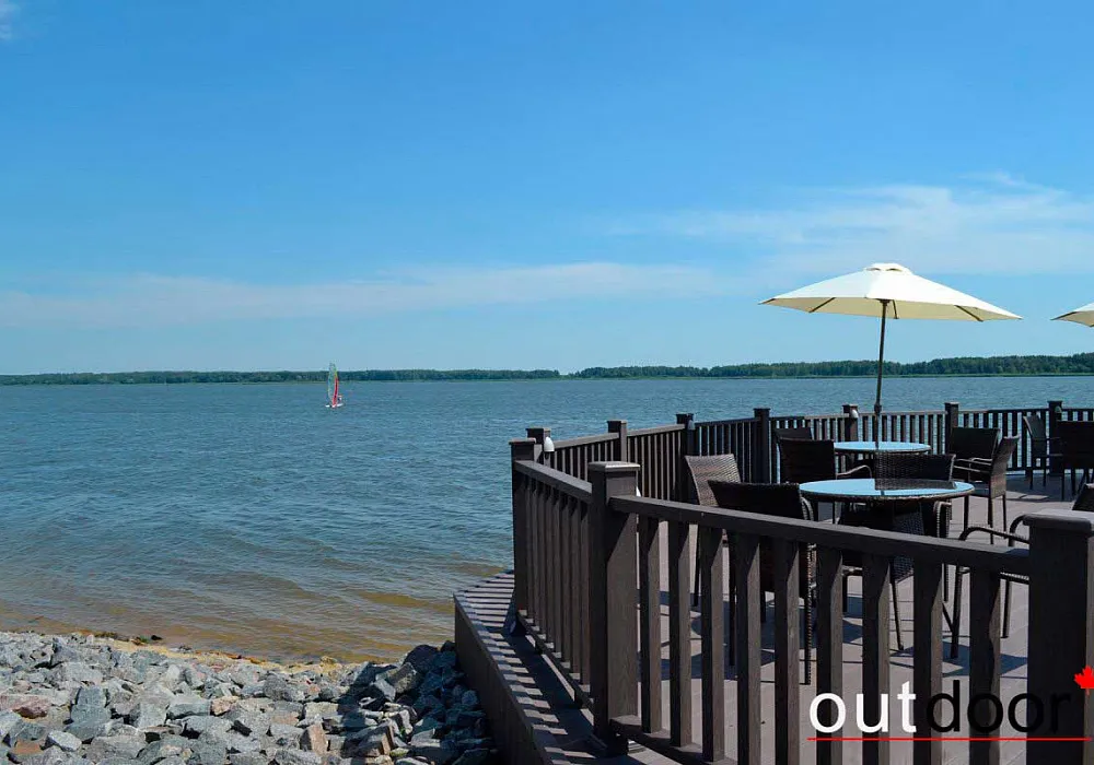 Пирс и пляжные террасы санатория «Бярозка» Пирс и пляжные террасы санатория «Бярозка»