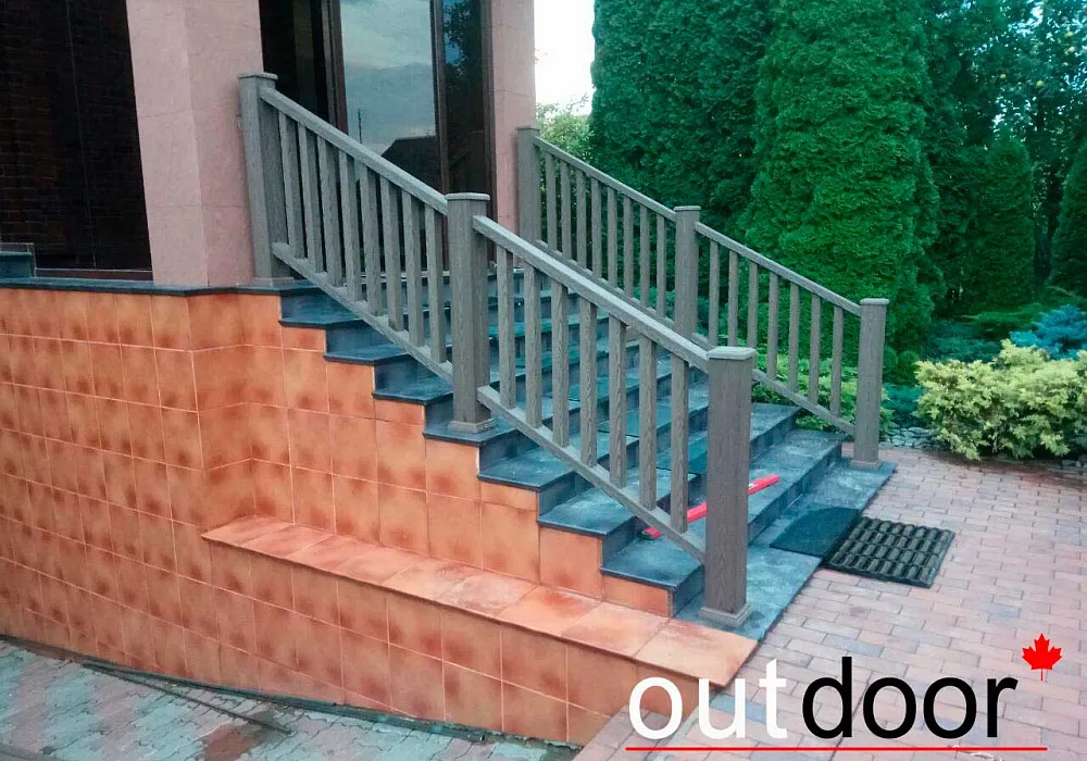 Ограждения крыльца и подпорной стены Ограждения крыльца и подпорной стены